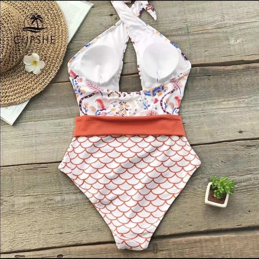 •JUST IN &LAST 1•NWT CupShe Orange Dream 1 Piece • - Picture 5 of 16